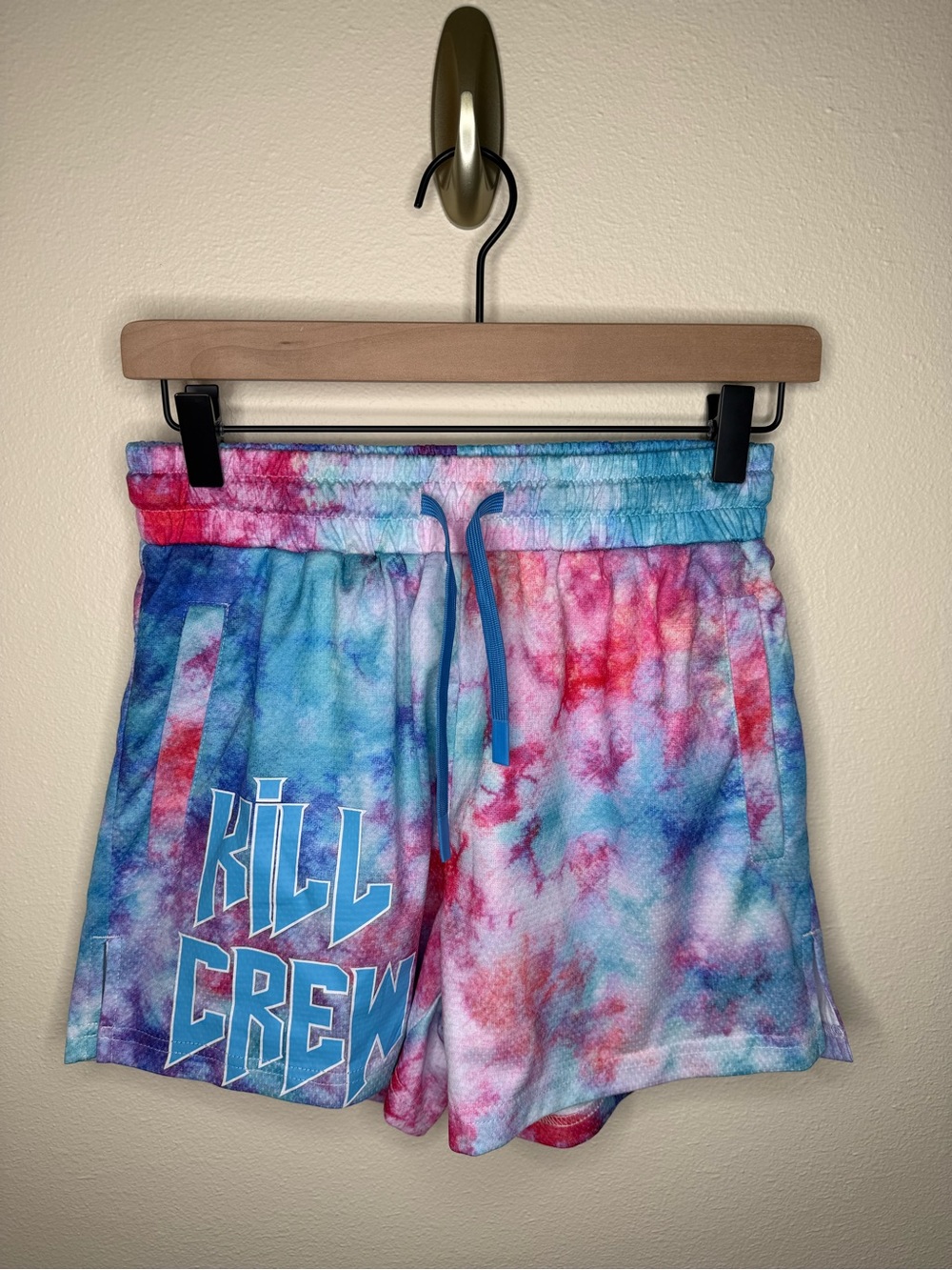 Kill Crew Muay Thai Shorts Tie Dye Cotton Candy Unisex Size Small